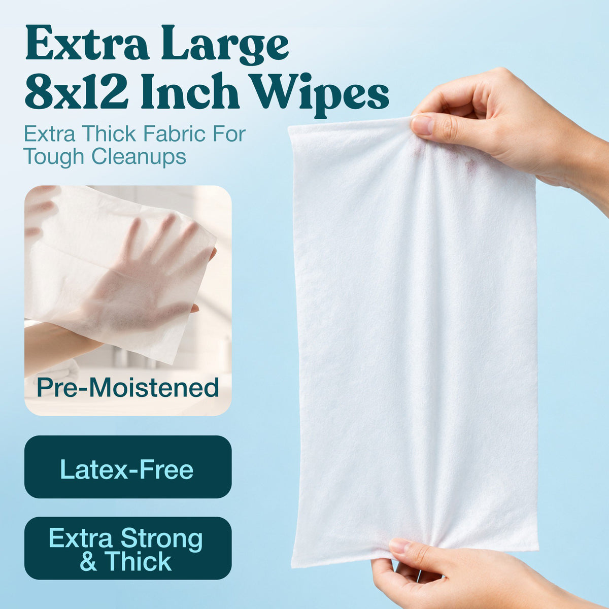 Snugwell Adult Disposable Wet Wipes with Snap Lid
