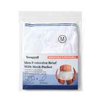 Snugwell Men’s Incontinence Washable Underwear – Mesh Pocket Briefs