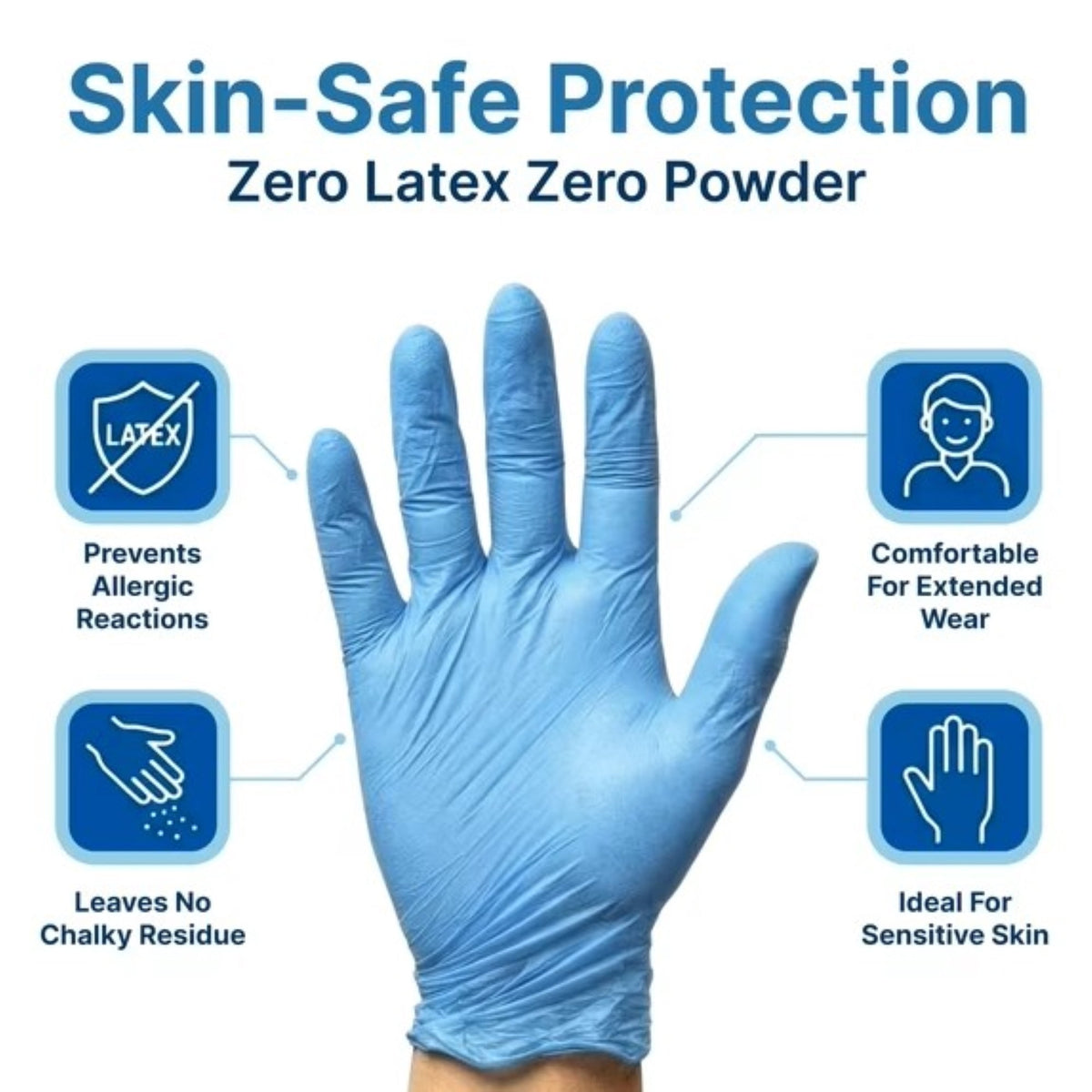 Snugwell Disposable Stretch Vinyl Exam Gloves
