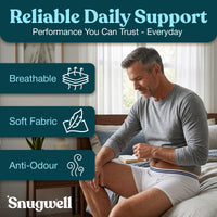 Snugwell Men’s Incontinence Washable Underwear – Mesh Pocket Briefs