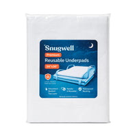Snugwell Reusable Positioning Bed Pads with Handles – Washable Underpads, 34" × 36"