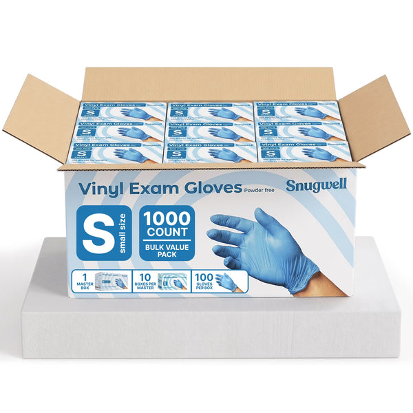 Snugwell Disposable Stretch Vinyl Exam Gloves